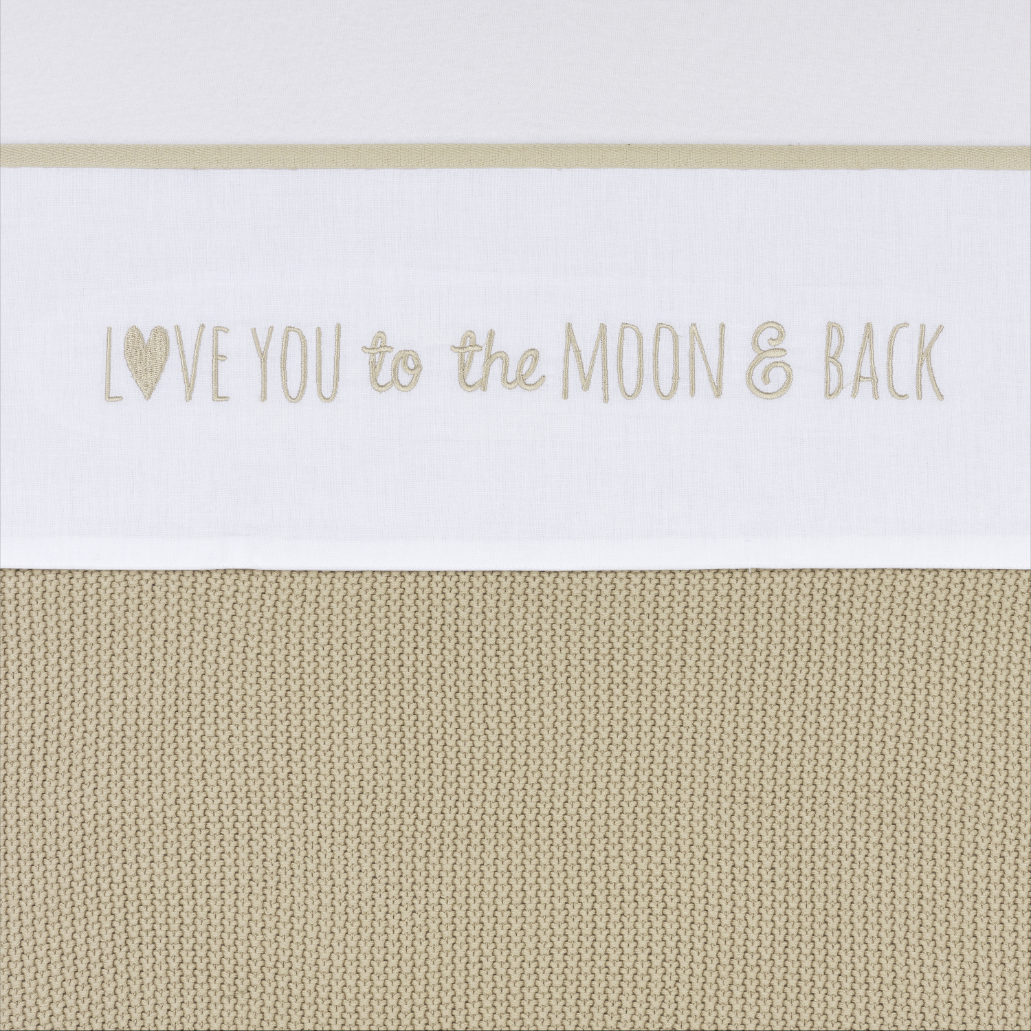 Meyco Love You To The Moon & Back Wieglaken - 75 x 100 cm - Sand