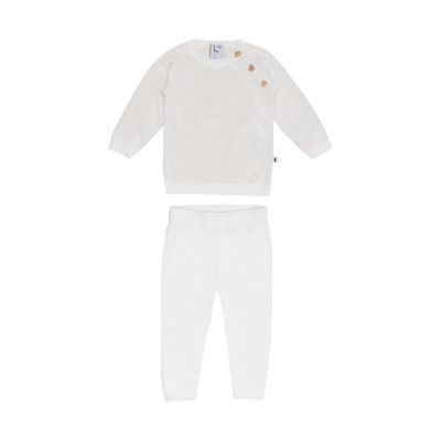 Klein Baby Pakje – Knitted - Mt 56 – Natural White
