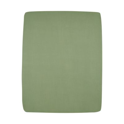 Meyco Uni Hoeslaken Boxmatras - 75 x 95 cm - Olive Green