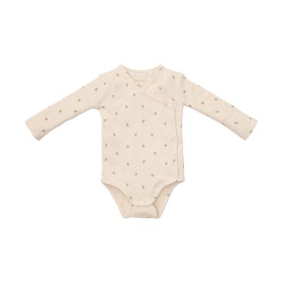 Little Dutch Newborn NOOS Little Farm Romper - Overslag lange mouw maat 74 - Green leaves